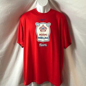 Nike Miami Marlins Miami Activewear Athletic Sport Cut Tee Shirt